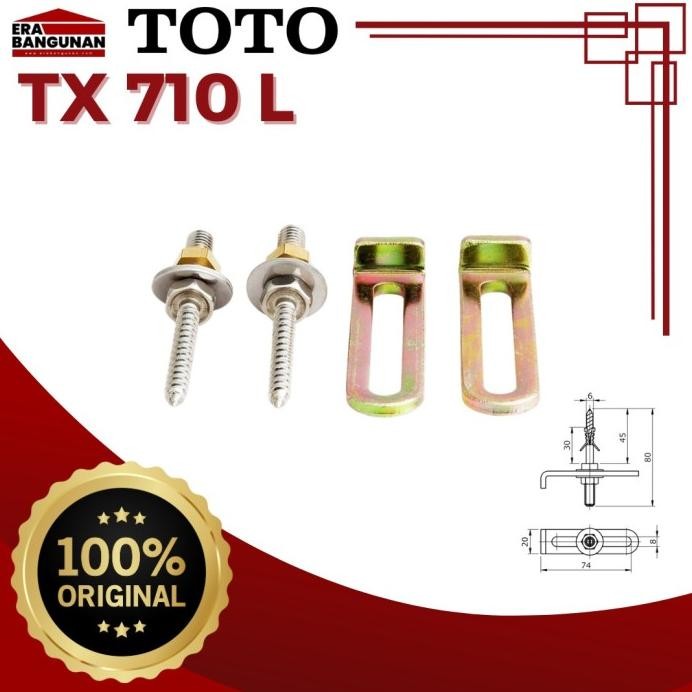Toto Bracket Wastafel Tx 710 L For Lw 533 J / Lw 642 J / Lw 646 J Dsb Harga Spesial