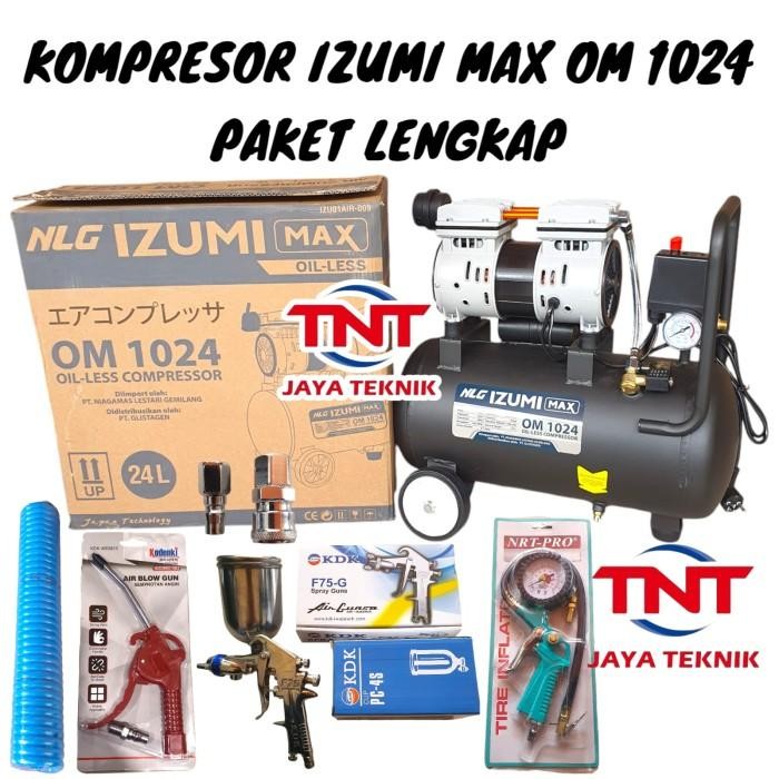 Izumi 24 Liter Ol 10-24 Kompresor Oilless Izumi 1Hp 24Liter Ol 1024 Original Dan Terpercaya