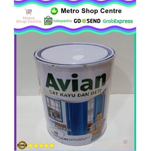 Spesial Avian - Cat Kayu Besi Avian Matt 1 Kg Putih Doff / White Dop (Swm)