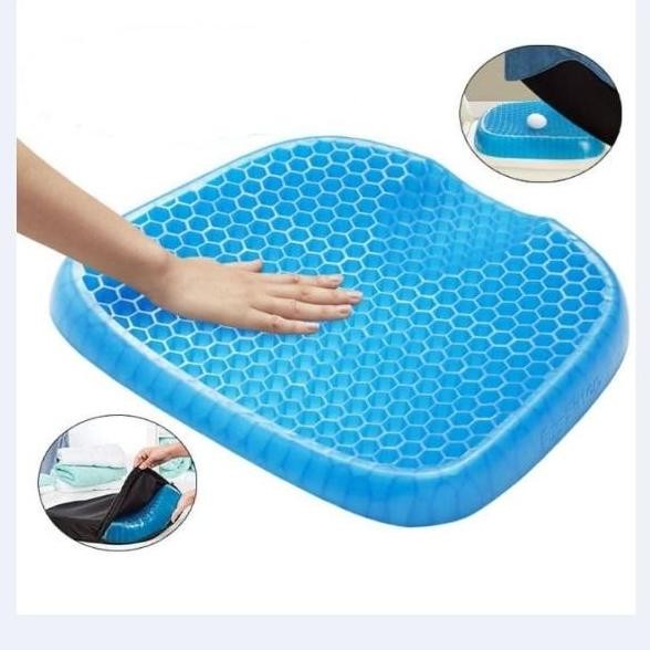 Alas Duduk Silikon Gel Bantal Jok Kursi Mobil Lantai Empuk Sarung AS99