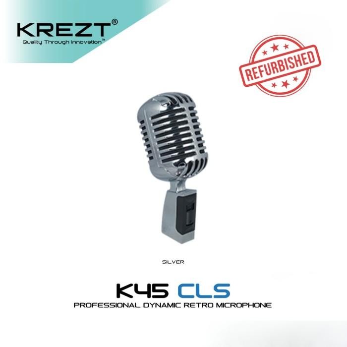 Refurbished Microphone Kabel Krezt K45Cls Mik Retro Mic Classic Original Dan Terpercaya