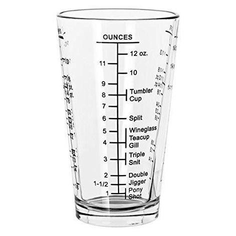 PROMO LIBBEY Mixing Glass With Measuring / Gelas Ukur 16 oz #1639/1918M