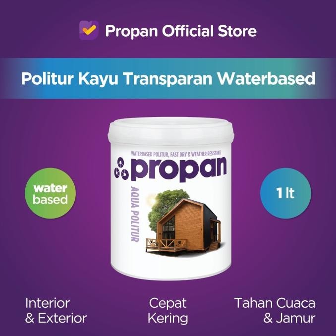Terjangkau Cat Kayu Propan Ultran Aqua Politur 1L