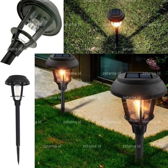 Lampu Taman Solar Cell Sensor Lampu Lampion Taman Tancap Garden Light murah