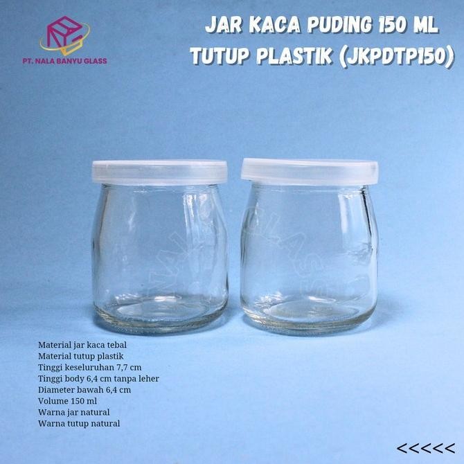 (Good) JKPDTP150 toples kaca | botol kaca puding 150ml |jar kaca puding 150ml