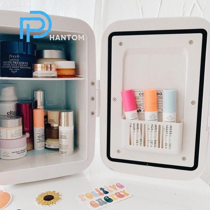 Phantom [Minifridge] (Readystock) Skincare Mini Fridge Round 4L Skin Care Minifridge Kulkas Skincare