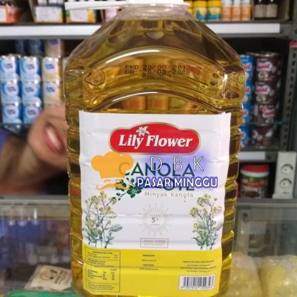 

lily flower canola oil 5lt / minyak kanola murah