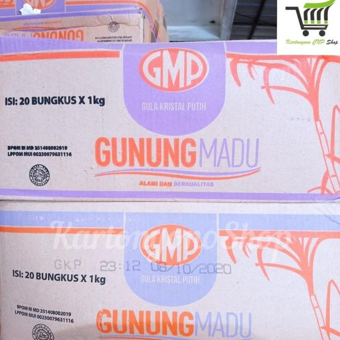 

GMP Gula Pasir 1kg Per Dus isi 20bks murah