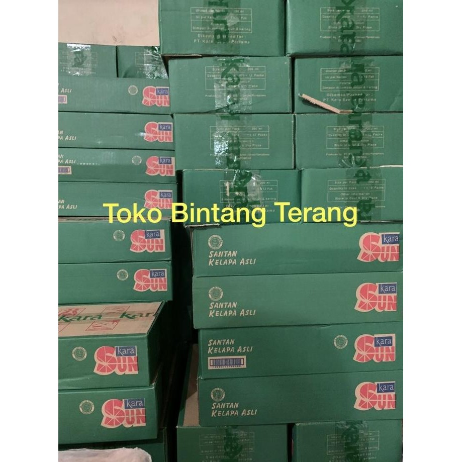

Santan Kelapa Sun Kara 200 ml x 12 pcs 1 Dus Karton isi 12 Kotak Pack murah