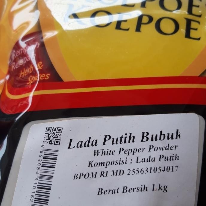 

Lada Putih Koepoe Koepoe 1Kg Bubuk Rempah Spices Masakan murah