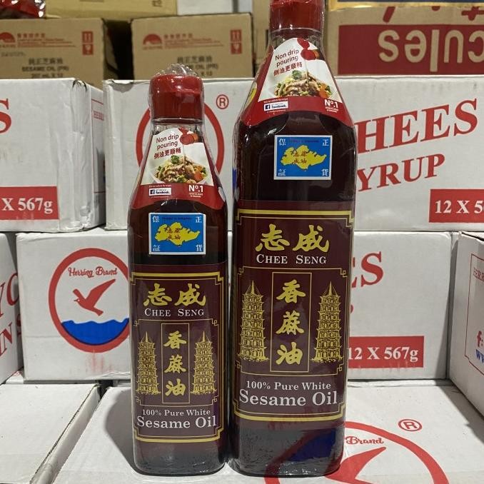 Minyak Wijen Pagoda Chee Seng 750ml Sesame Oil Pure White murah