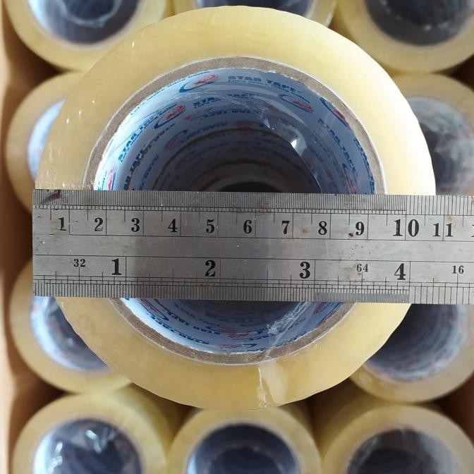 

lakban bening startape uk. 45mm x 100 yard ( 2 inch ) murah