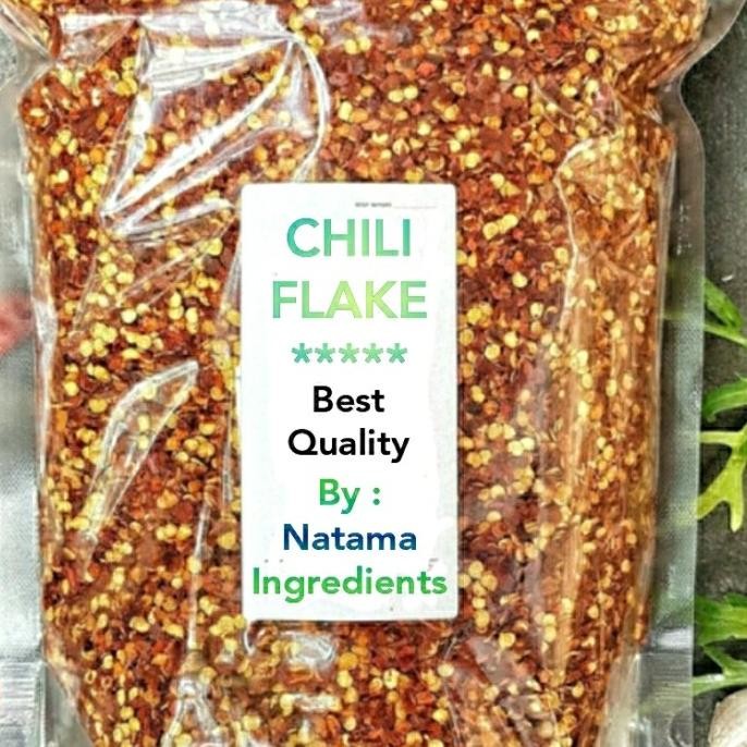 

CHILI FLAKE/ CABAI CACAH KERING - 1 KG. murah