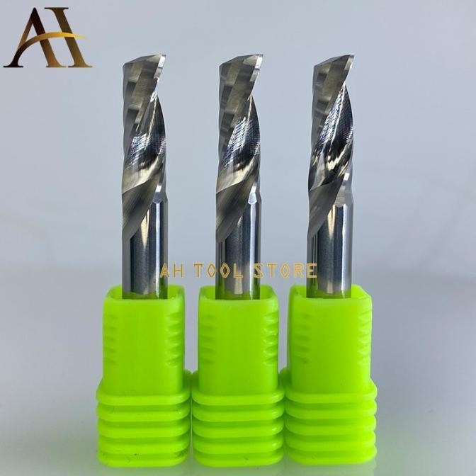 EndMill 1 Flute D 6mm Cnc Router Cutter Bit End Mill Akrilik Kayu Acp murah
