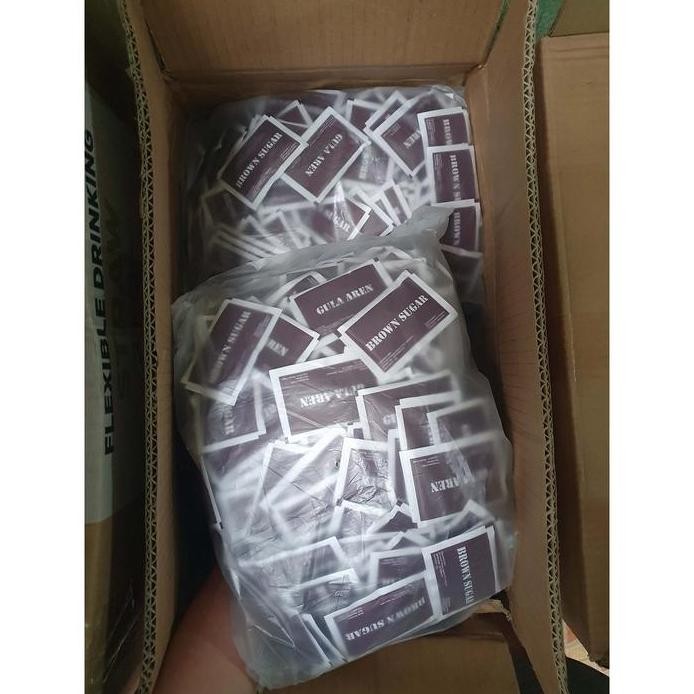 

Gula Merah Sachet 6 Gram / Brown Sugar / Gula Saset Hotel / Gula Aren / Gula Sachet Stick Isi 250 Pcs murah