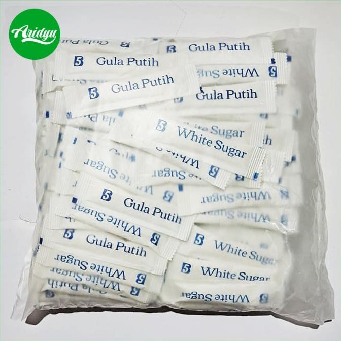 

White Sugar Stick | Gula Putih Stick | 240 pcs - 6 gram murah