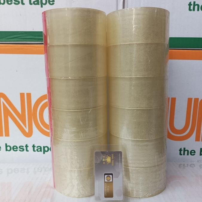 

Lakban Bening 12 roll Free 1 Logam Mulia murah