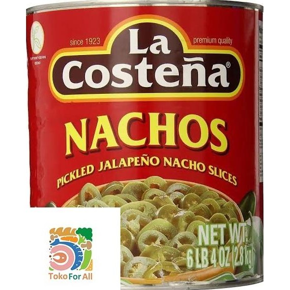 

La Costena - NACHOS - Pickled Jalapeno Nacho Slices (2.8 kg) murah