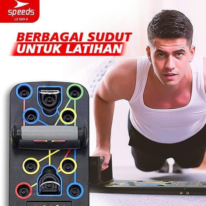 [[ DIGDAYA / SPEEDS PUSH UP BOARD + RESISTANCE / PUSH UP STAND BAR ALAT PUSH UP OUTDOOR PORTABLE 069