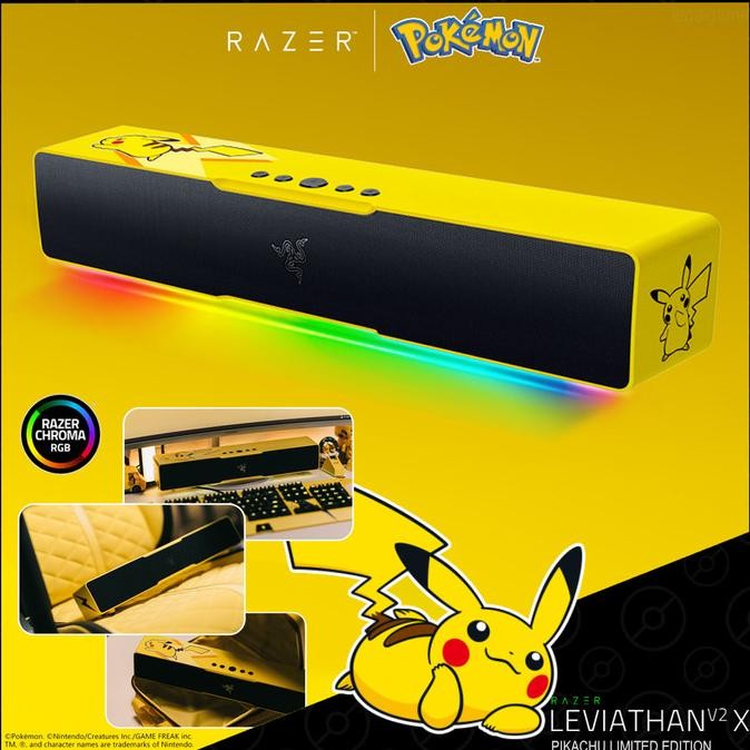 Razer Leviathan V2 X Pikachu Limited Edition