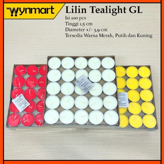 Grosir Lilin Tealight / Lilin Aromaterapi / Lilin Kaleng Gl Isi 100 Pcs