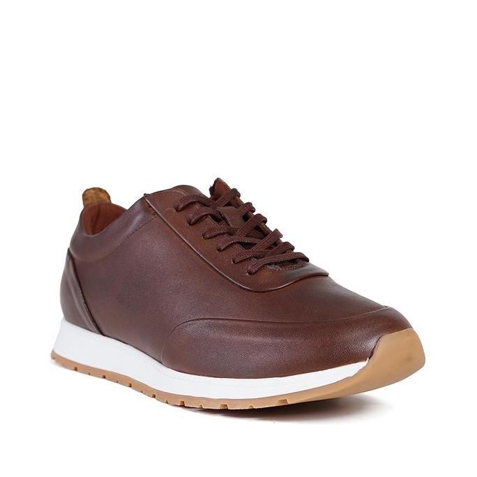 Murah Prabu - Panji Brown Sneakers Pria-Cokelat