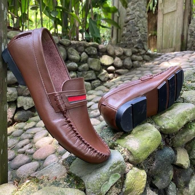Murah Sepatu Kulit Pria | Sepatu Slip On Kulit Asli | Sepatu Kulit Original Flat Shoes