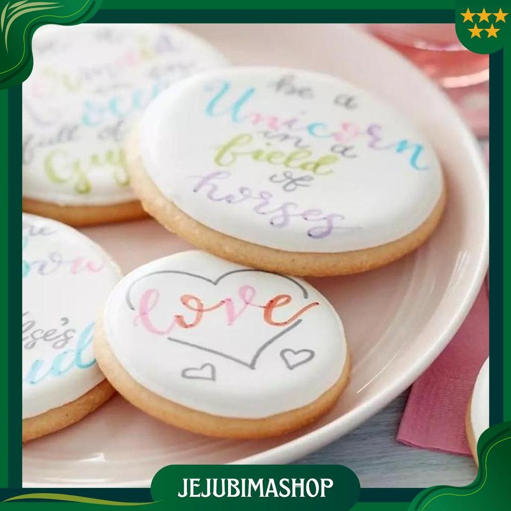 

Gm Spidol Bento Spidol Dekorasi Kue 1 Set Isi 12 Warna Edible Food Pen Edible Marker Dekorasi Bento Kue Baking Decoration Cod