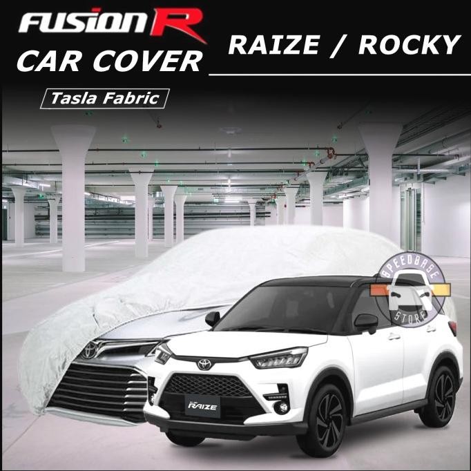 Cover Mobil Raize Rocky Fusion R Selimut Body Putih Diskon