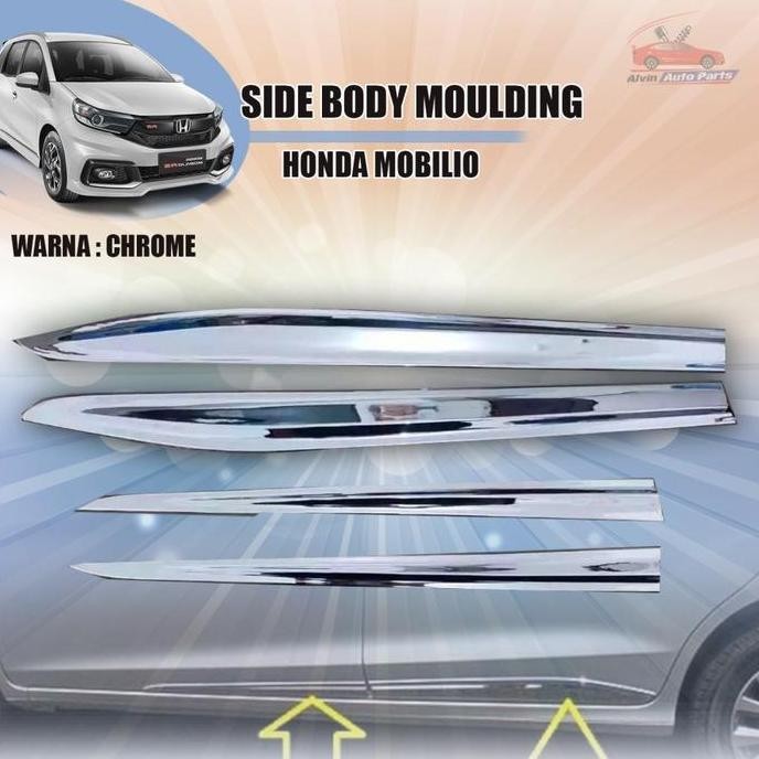 List Body Mobilio Chrome / Side Body Moulding Honda Mobilio / Accessories Mobilio Asli