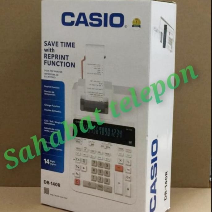 

BEBAS ONGKIR - Kalkulator Save Time with Reprint Function CASIO DR-140R