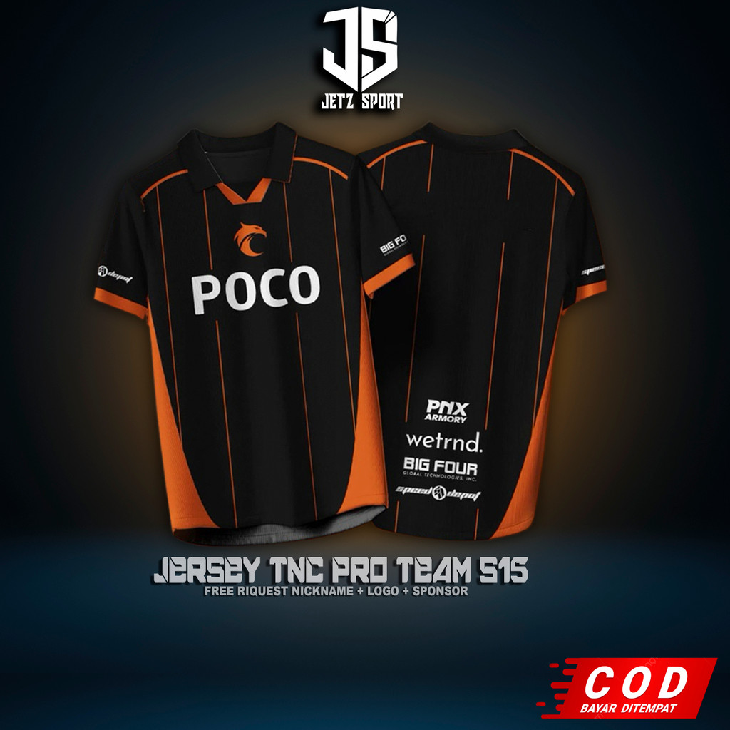 Jersey Kaos Baju  Esport TNC PRO TEAM S15 MPL PH 2025 free nickname