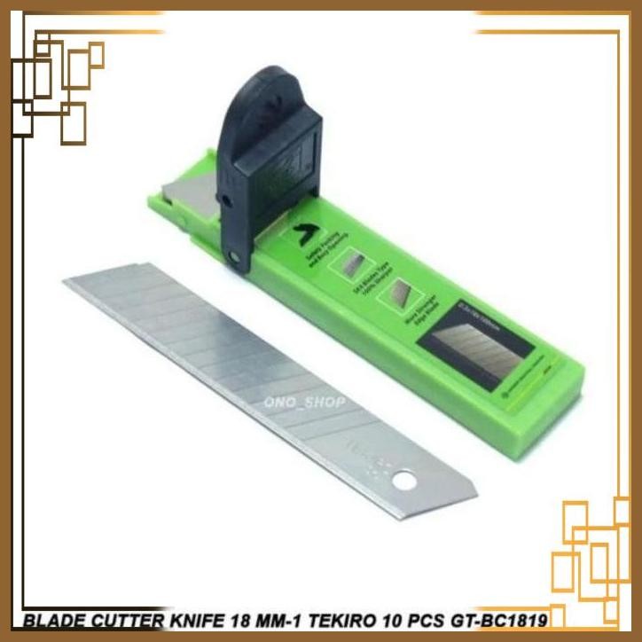 

[DTG] TEKIRO ISI REFILL PISAU CUTTER BESAR 18 MM 18MM - GTBC1819 (10PCS)