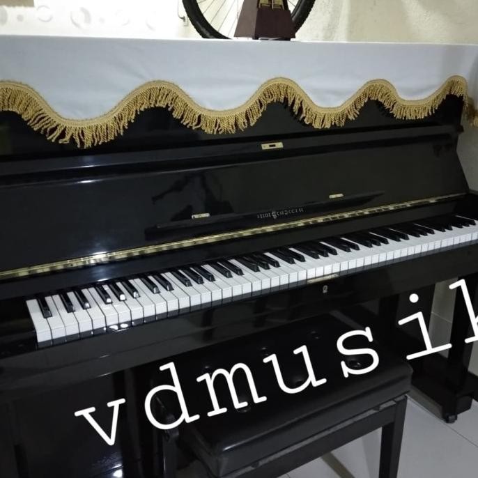 cover piano tutup piano taplak piano putih