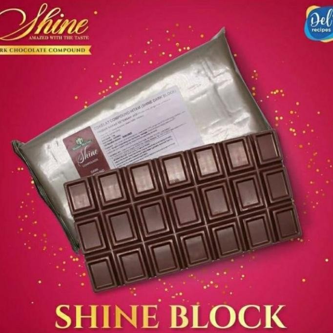 

Shine Dark Chocolate Block Coklat Compound Impor Halal 500 gram murah