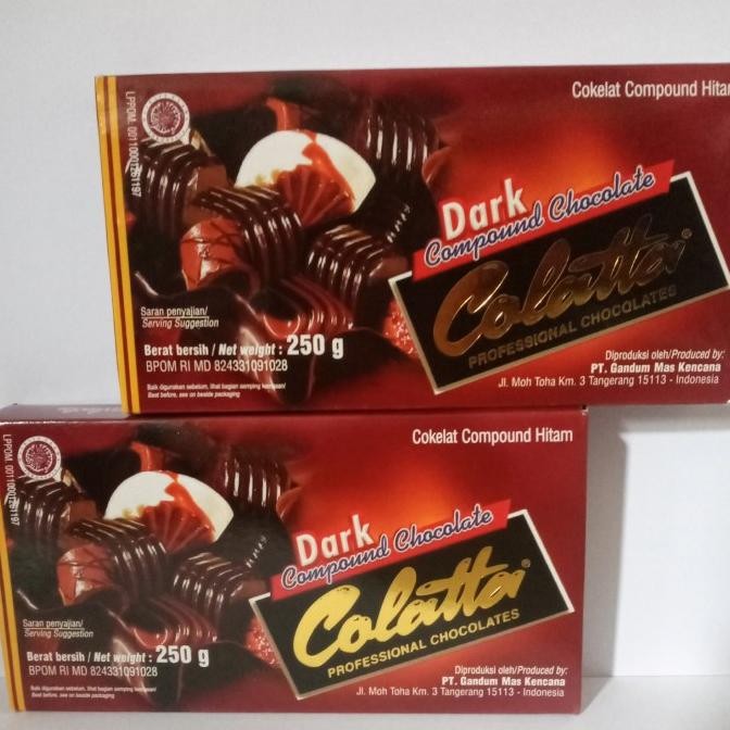 

Colatta dark compound 250gr-Coklat blok hitam murah