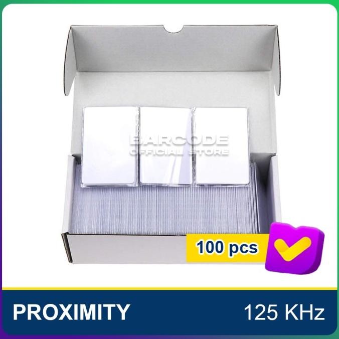 

Promo 1 Pack Kartu Rfid Proximity 125 Khz Pvc Id Polos Blank Card 100 Pcs