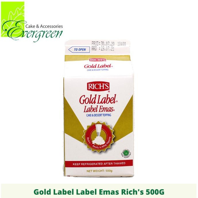 

Rich Topping Gold Label 500g murah