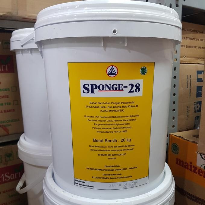 

SP / Sponge 28 1 KG Pengembang / pelembut kue GROSIR pail / ember murah