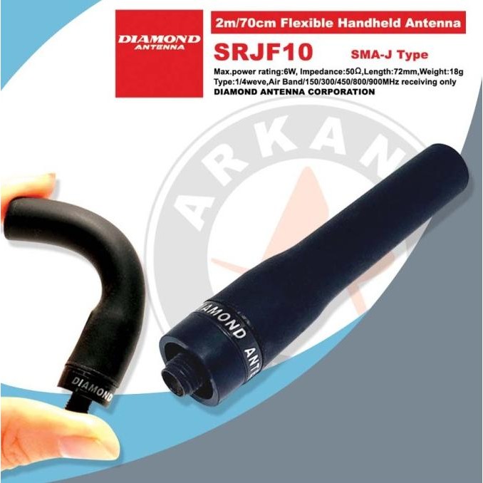 Grosir Antena Ht Wideband Diamond Srjf10 Airband Sma Female Original