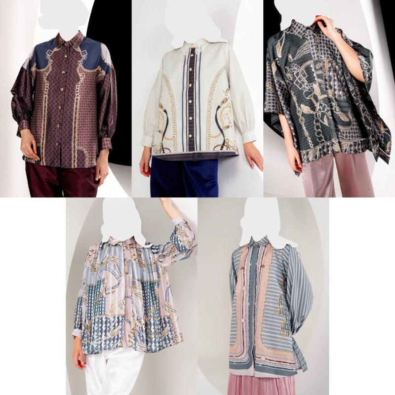 [baca deskripsi⚠️] BENANG JARUM LUMINOSA BASIC SHIRT MAROON LUMINOSA LACE COLLAR SHIRT LUMINOSA BATW