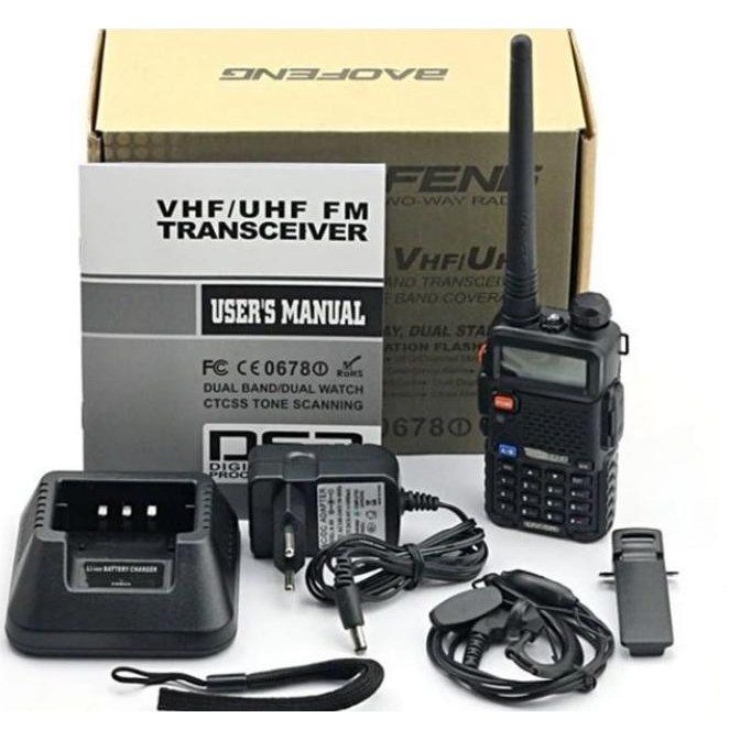 Murah Handie Talkie Baofeng Handy Talky Uv5R Handi Talki Radio Ht Uv-5R Biru