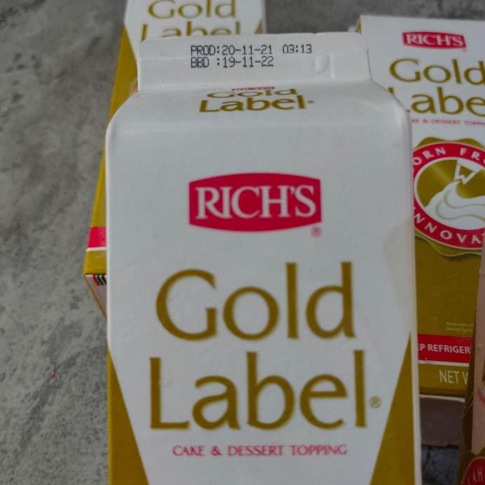 

Rich's Gold Label Non dairy Whipping Cream 907 g Rich murah