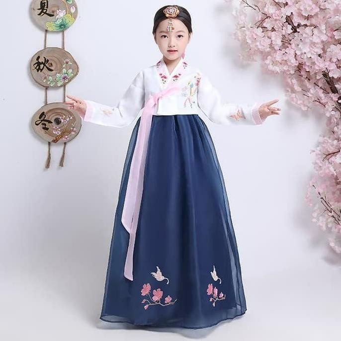 Baju anak dress hanbok girl kostum korea tradisional 2