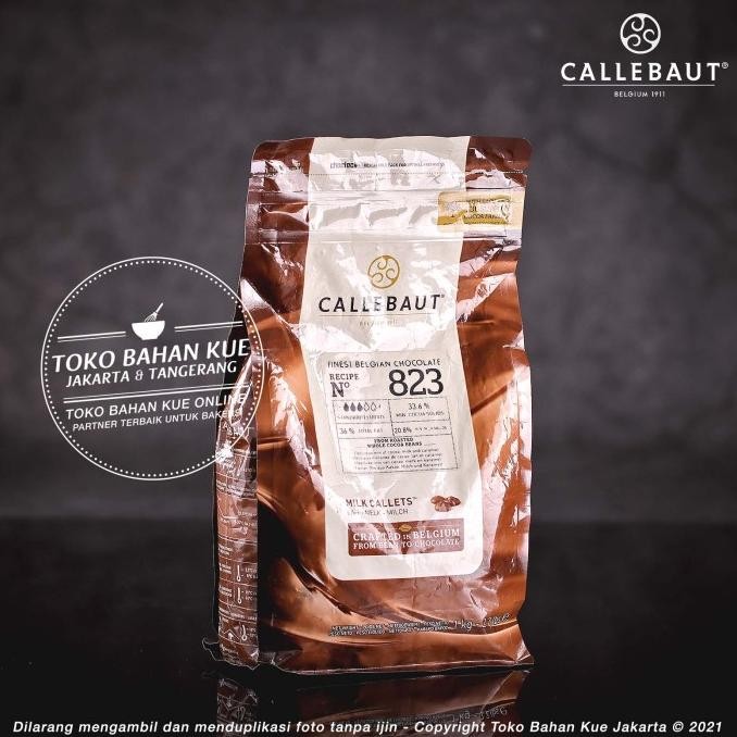 

Callebaut Milk 823 NV 33,6% 1kg ASLI Chocolate Couverture 823NV Coklat murah