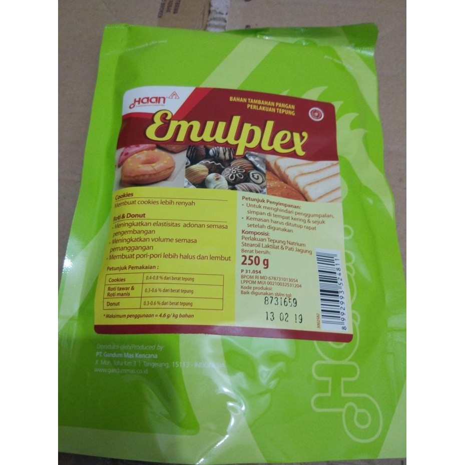 

HAAN Emulplex / Empleks / Emplex 250 gram ( Perenyah Kue ) murah