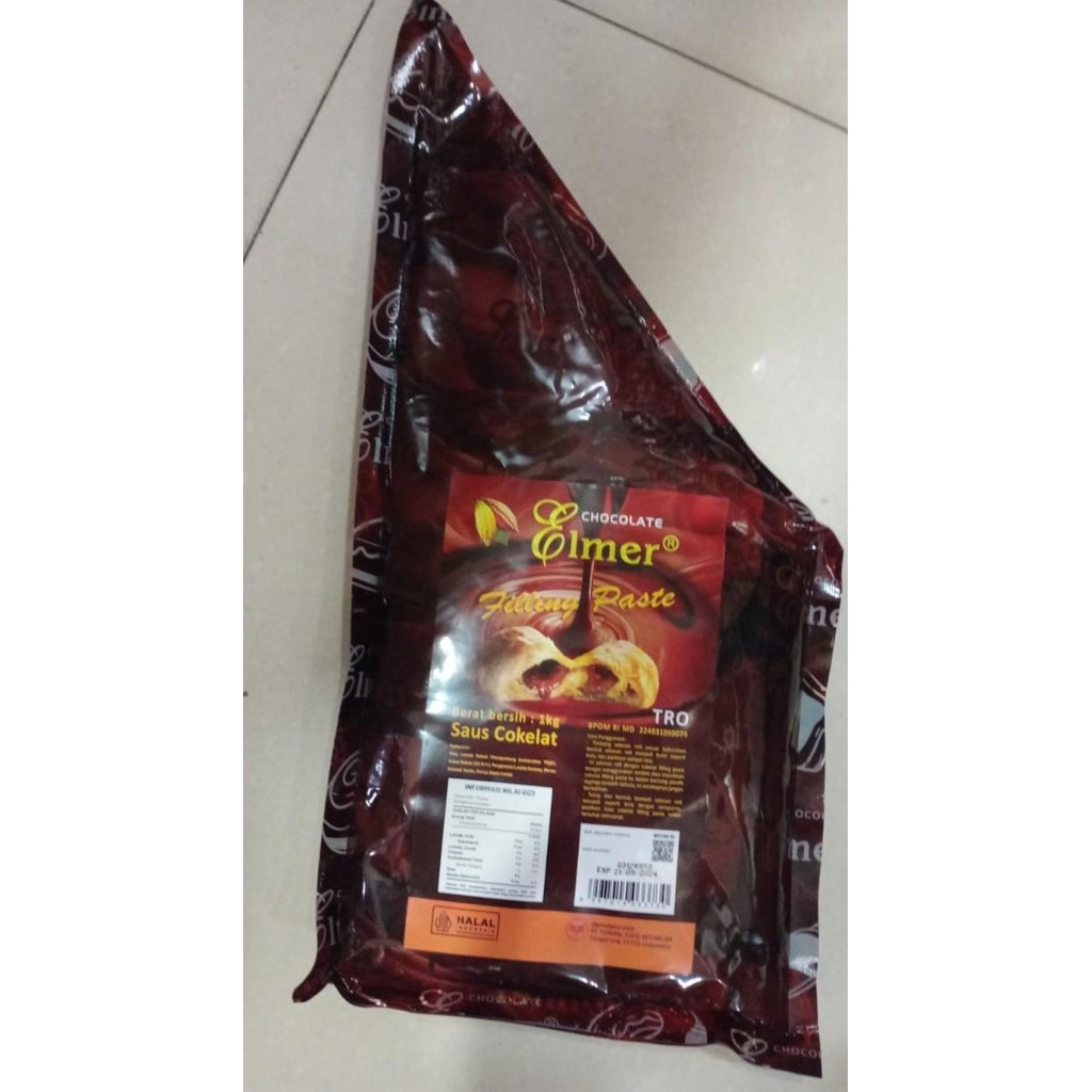

ELMER FILLING CHOCOLATE / COKLAT PASTA 1KG murah