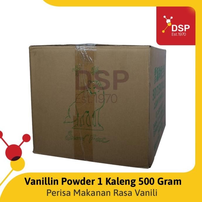 

Vanillin Powder Food Grade Merk Snow Fox Ex. Polar Bear, Kaleng 500gr murah