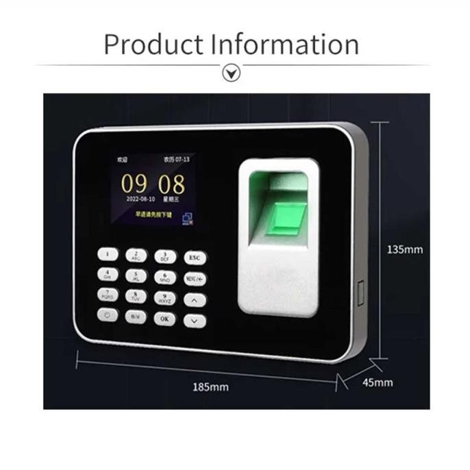

Murah Mesin Alat Absensi Absen Sidik Jari Pekerja Petugas Karyawan Dll Attendance Fingerprint Password 2.8 Inch Coms Store
