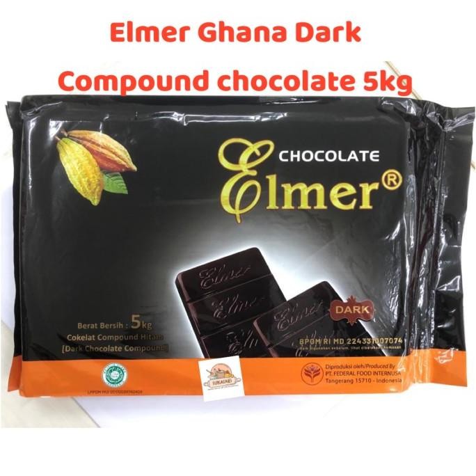 

Coklat Elmer Dark Ghana 500GR compound chocolae DCC coklat blok masak murah